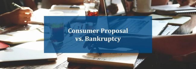 difference between consumer proposal and bankruptcy