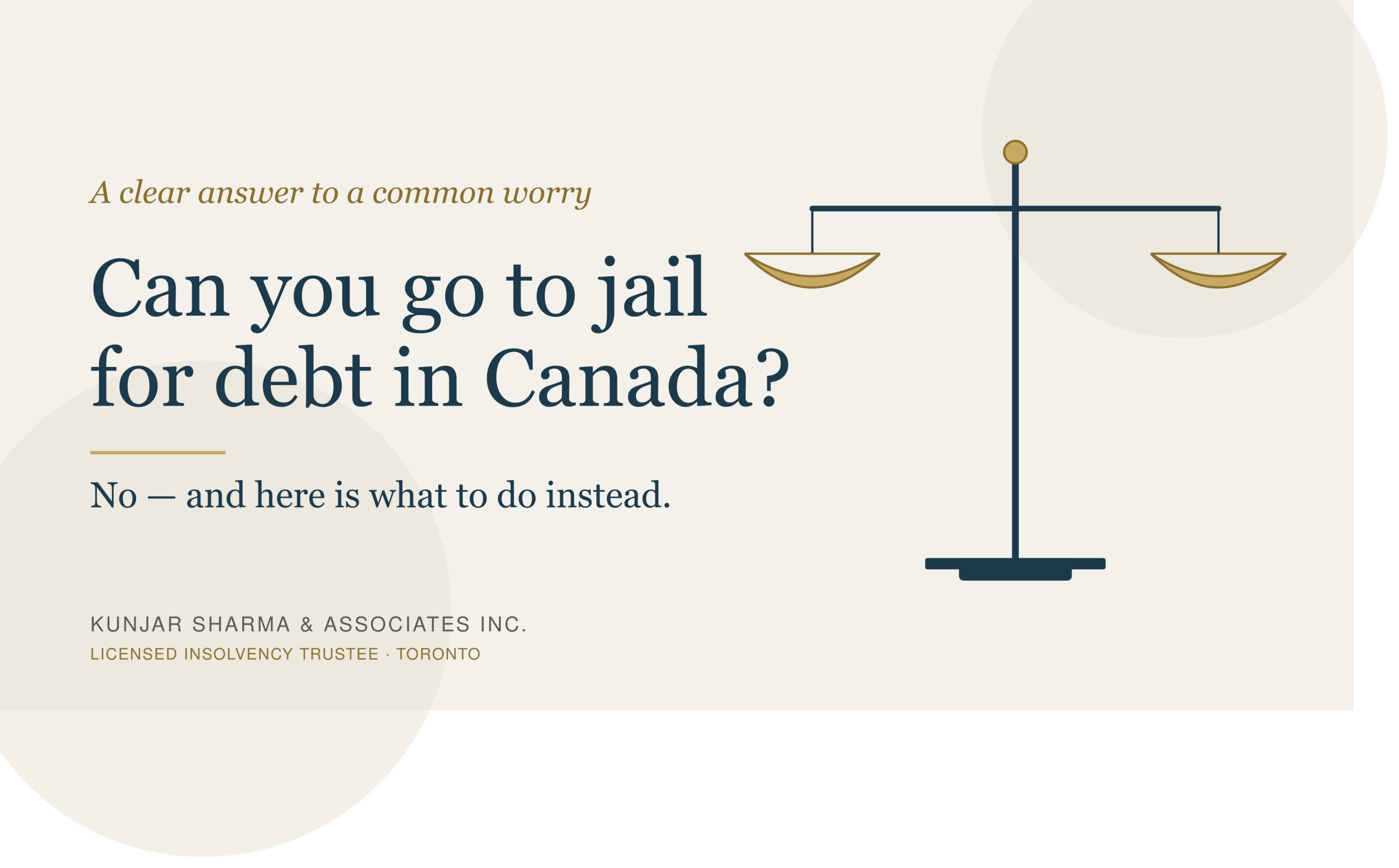 Can You Go to Jail for Debt in Canada?