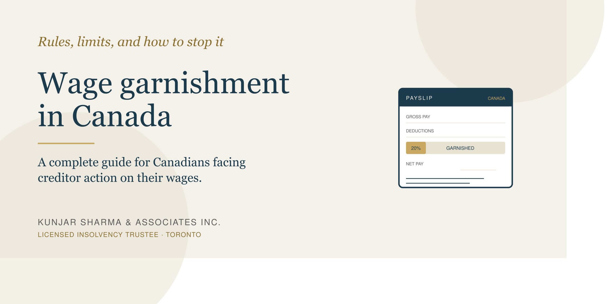 wage garnishment canada